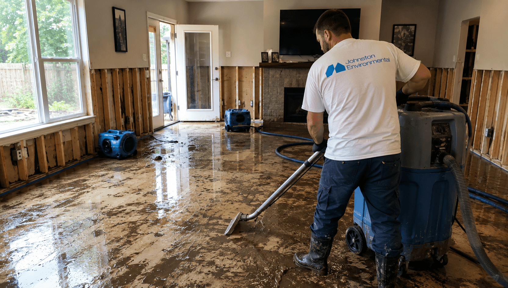 Flood Cleanup in Charlotte, NC by Johnston Environmental Inc.