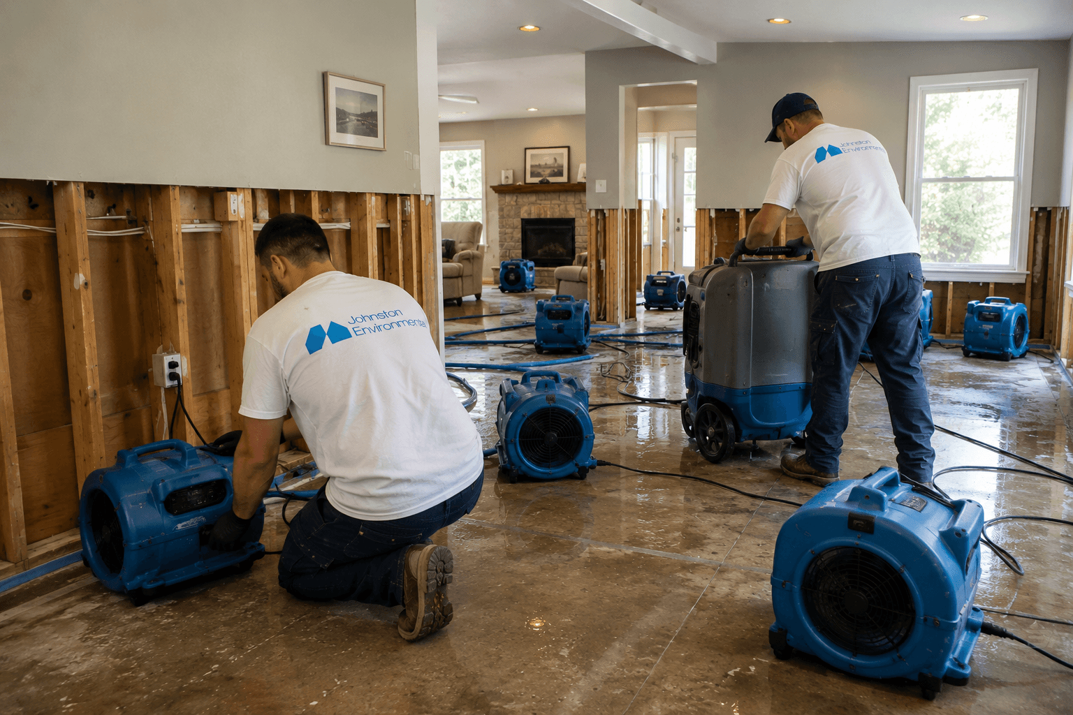 Structural Drying in Charlotte, NC by Johnston Environmental Inc.